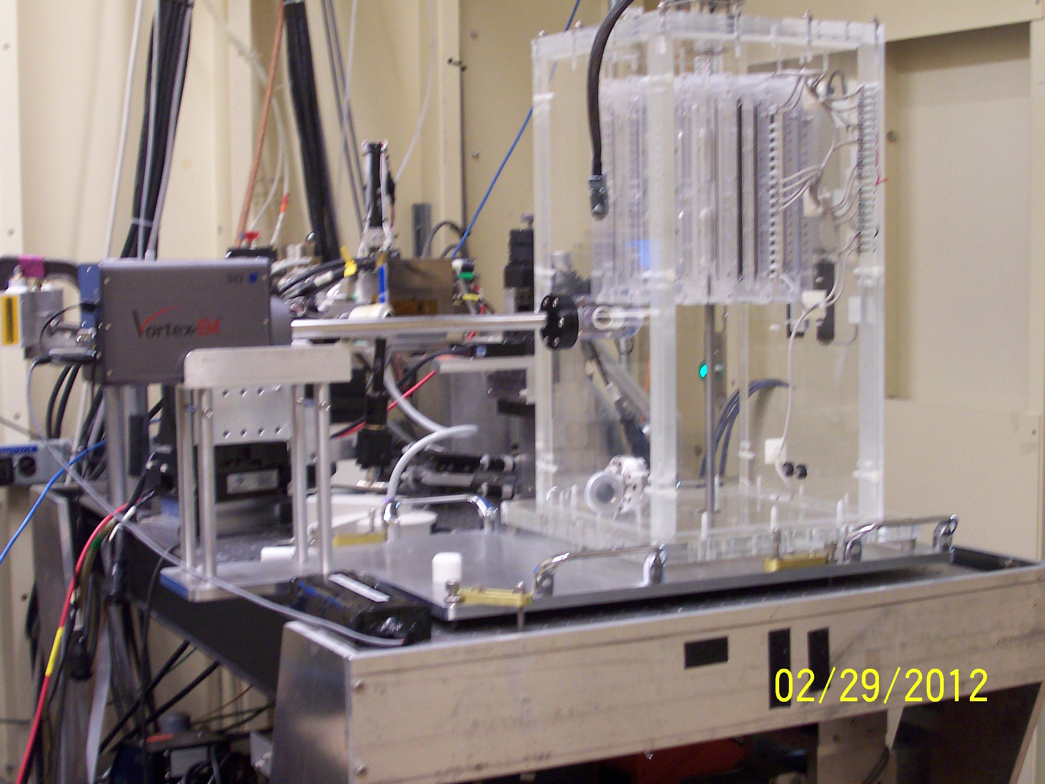 Image: lab analysis of RDI samples by XRF.