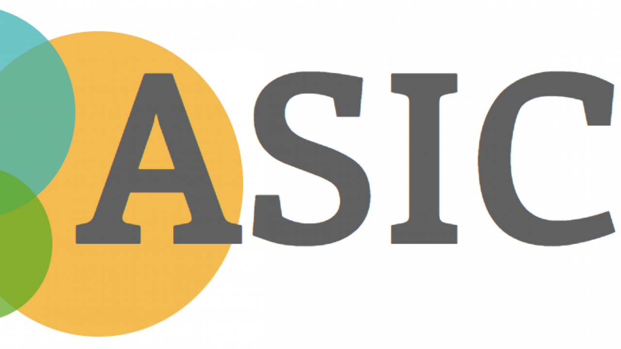Image: Air Sensors International Conference logo with three arranged circles in yellow, green, and blue, plus the letters ASIC.