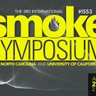 Image: title "smoke symposium" in yellow lettering against a gray background.